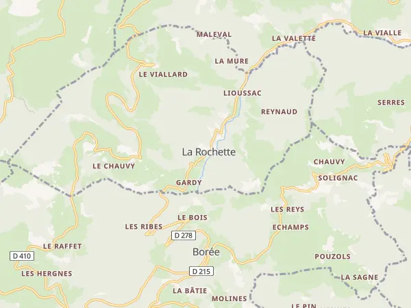 Plan de La Rochette