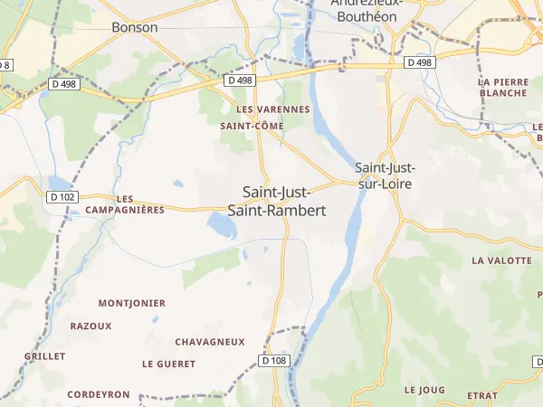 Plan de Saint-Just-Saint-Rambert