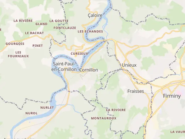 Plan de Saint-Paul-en-Cornillon