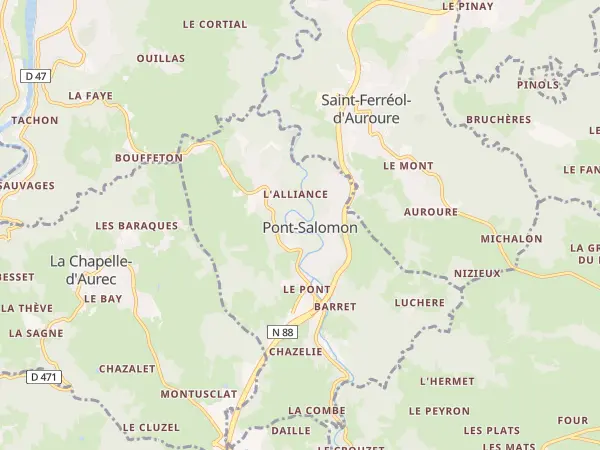 Plan de Pont-Salomon