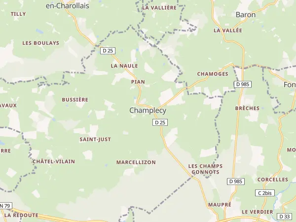 Plan de Champlecy