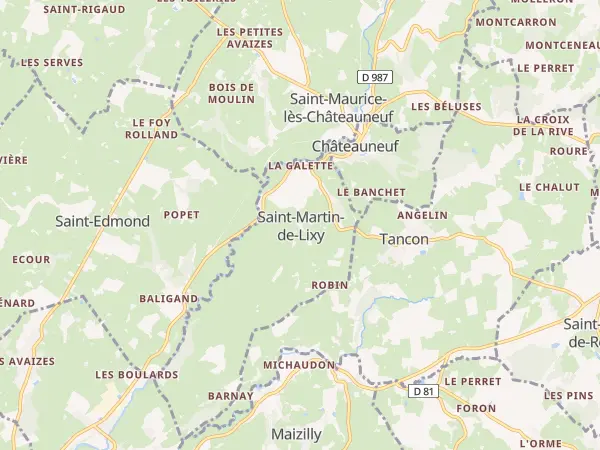 Plan de Saint-Martin-de-Lixy