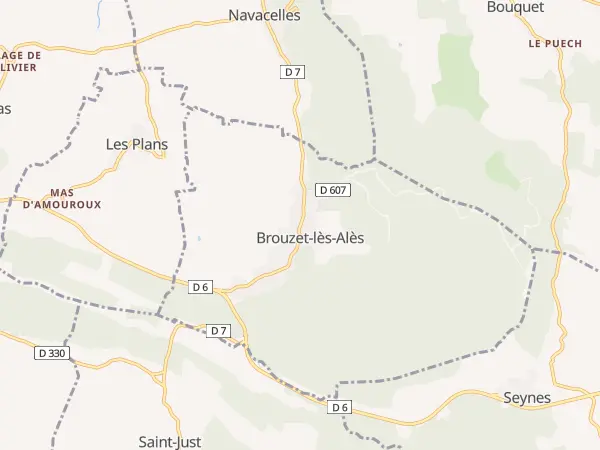 Plan de Brouzet-lès-Alès