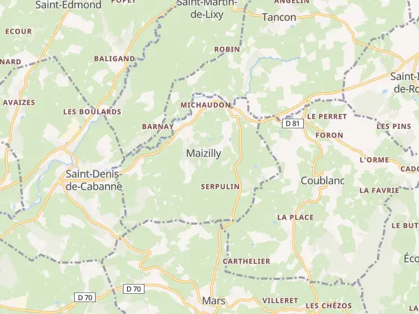 Plan de Maizilly