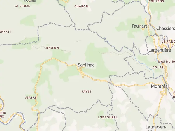 Plan de Sanilhac
