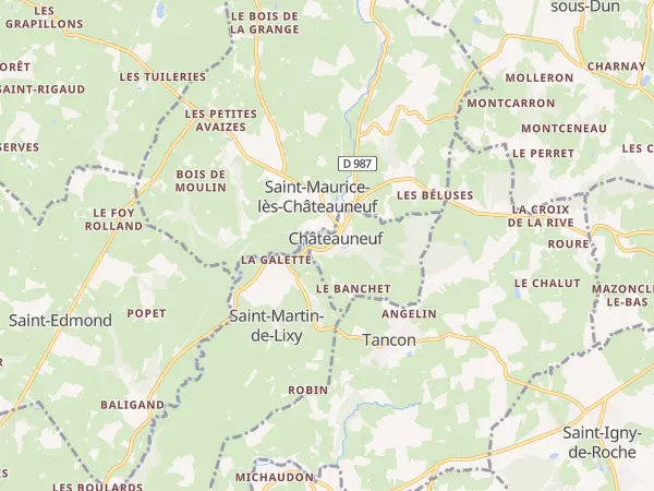 Plan de Châteauneuf