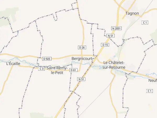 Plan de Bergnicourt