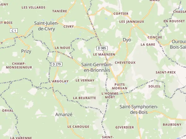 Plan de Saint-Germain-en-Brionnais