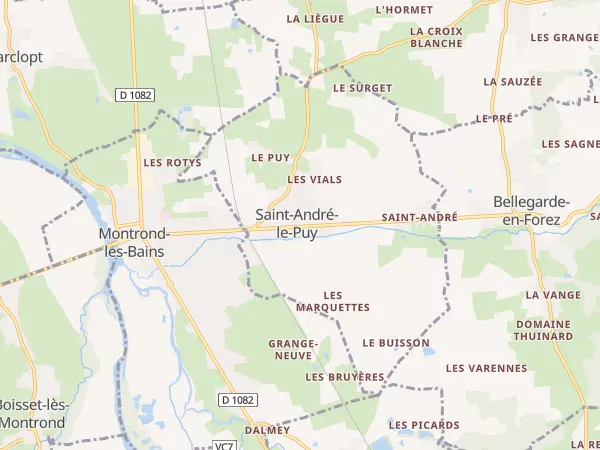 Plan de Saint-André-le-Puy