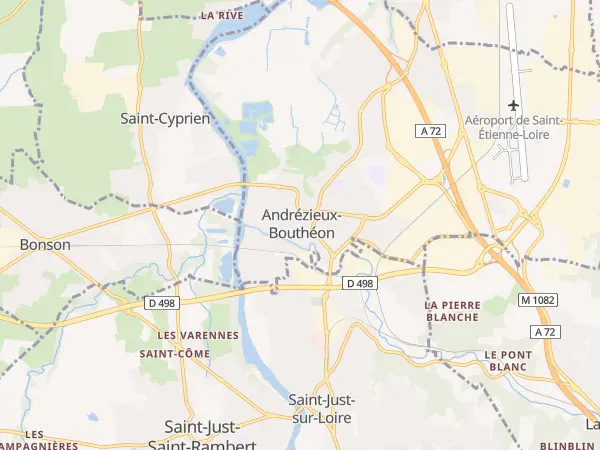 Plan de Andrézieux-Bouthéon