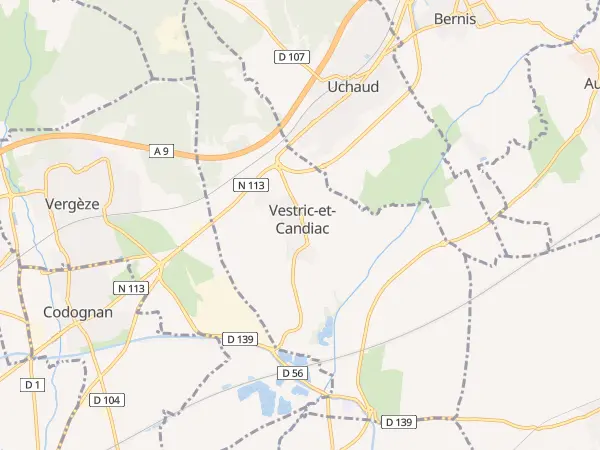 Plan de Vestric-et-Candiac