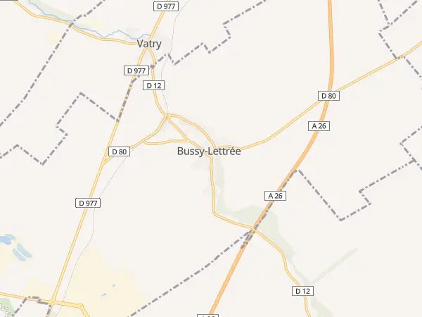Plan de Bussy-Lettrée