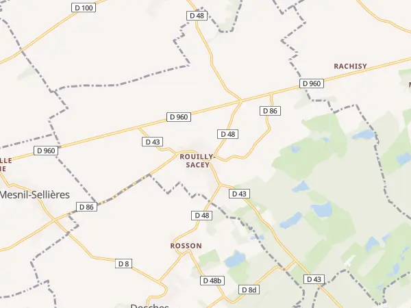 Plan de Rouilly-Sacey