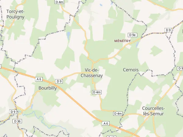 Plan de Vic-de-Chassenay
