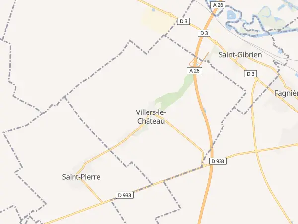 Plan de Villers-le-Château