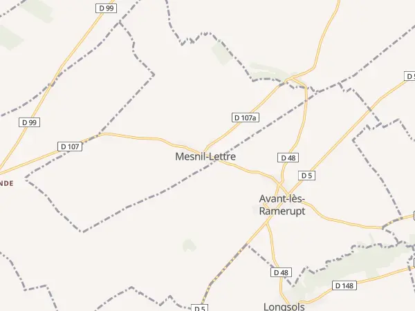 Plan de Mesnil-Lettre