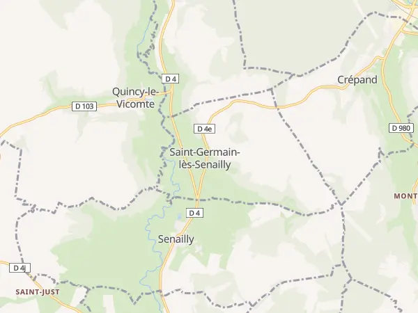 Plan de Saint-Germain-lès-Senailly