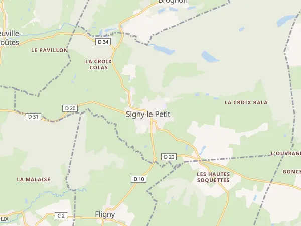 Plan de Signy-le-Petit