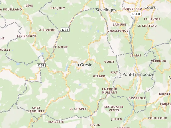 Plan de La Gresle