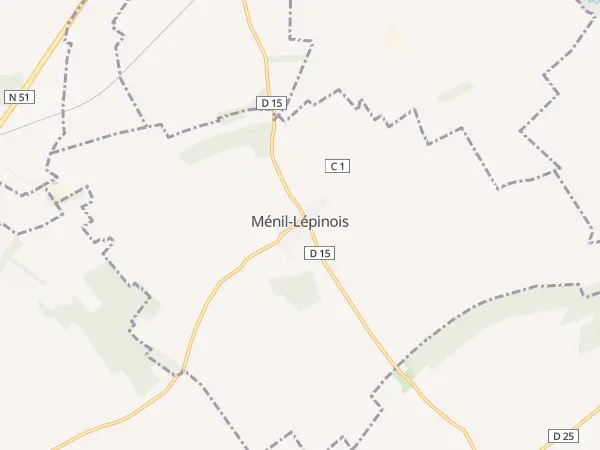 Plan de Ménil-Lépinois