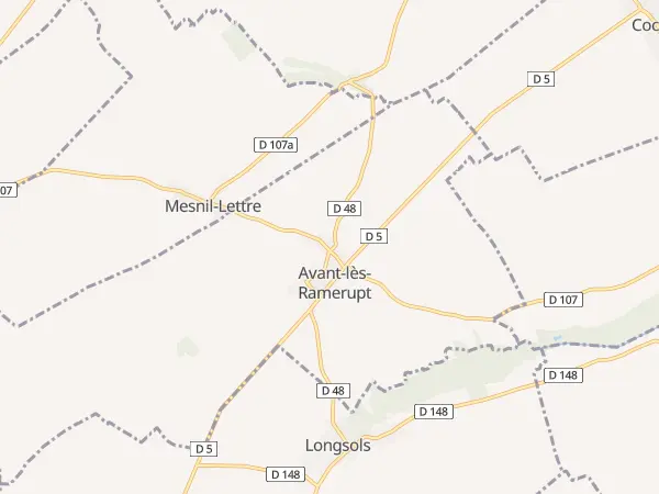 Plan de Avant-lès-Ramerupt