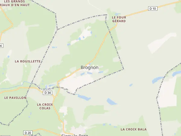 Plan de Brognon