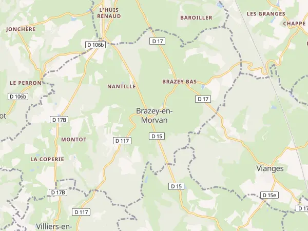 Plan de Brazey-en-Morvan