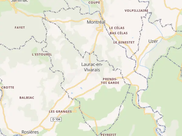 Plan de Laurac-en-Vivarais