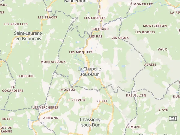 Plan de La Chapelle-sous-Dun