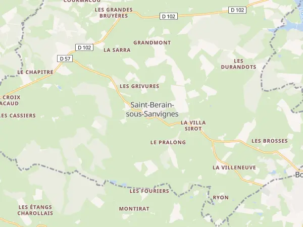 Plan de Saint-Berain-sous-Sanvignes