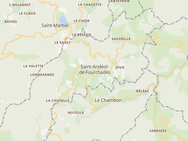 Plan de Saint-Andéol-de-Fourchades
