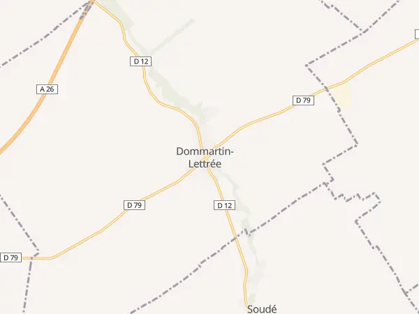 Plan de Dommartin-Lettrée