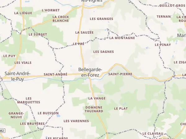 Plan de Bellegarde-en-Forez