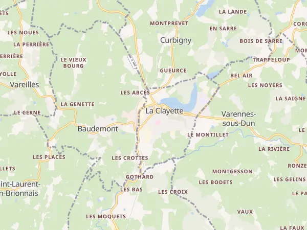 Plan de La Clayette