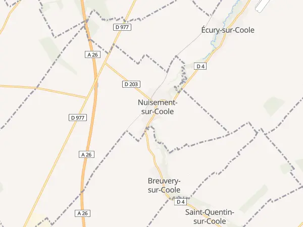 Plan de Nuisement-sur-Coole