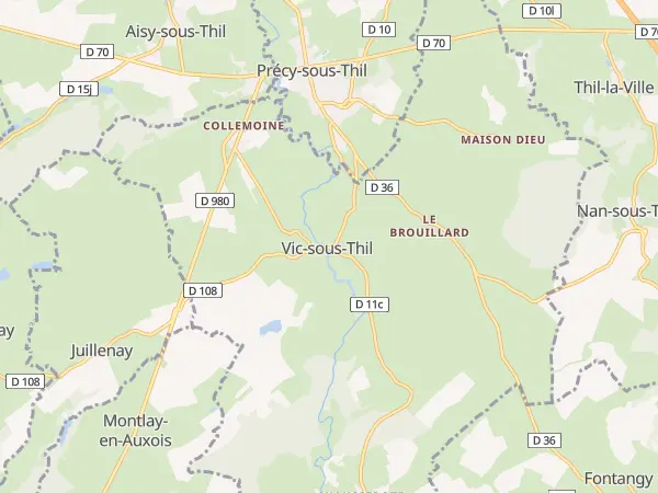 Plan de Vic-sous-Thil