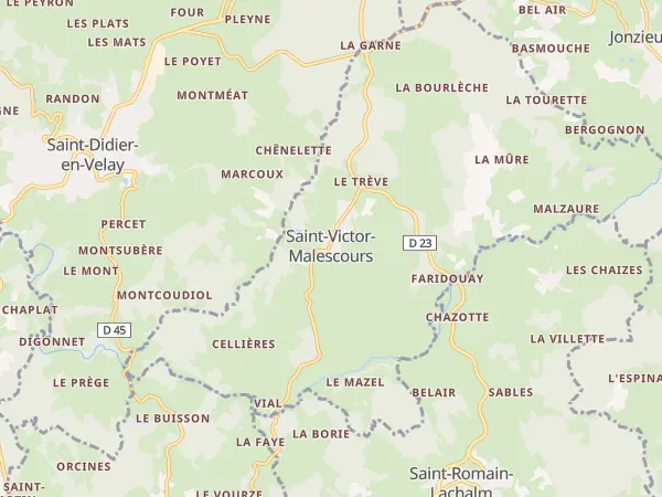 Plan de Saint-Victor-Malescours