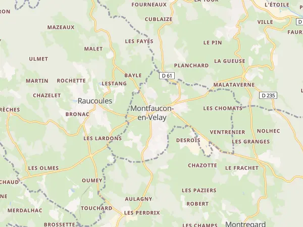 Plan de Montfaucon-en-Velay