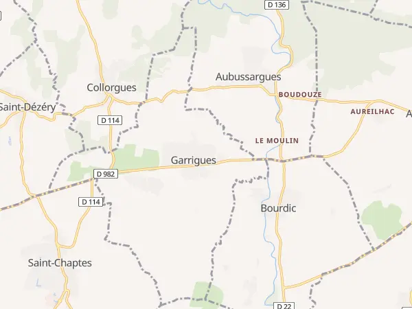 Plan de Garrigues-Sainte-Eulalie