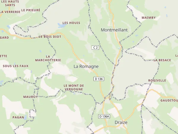 Plan de La Romagne