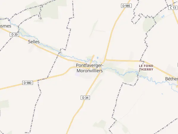 Plan de Pontfaverger-Moronvilliers