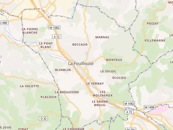 Plan de La Fouillouse