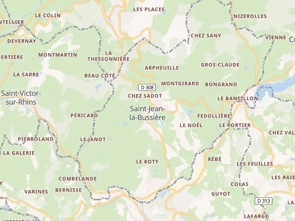 Plan de Saint-Jean-la-Bussière