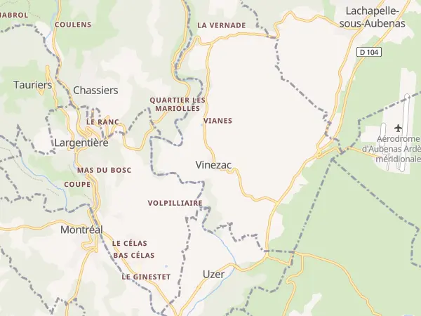 Plan de Vinezac