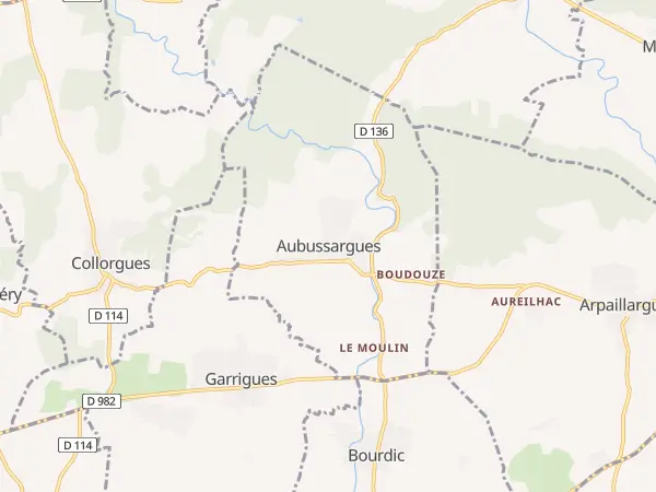 Plan de Aubussargues