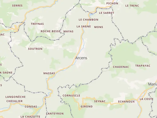 Plan de Arcens