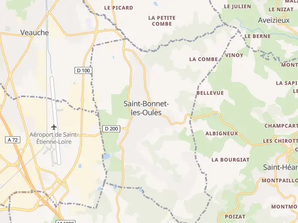 Plan de Saint-Bonnet-les-Oules