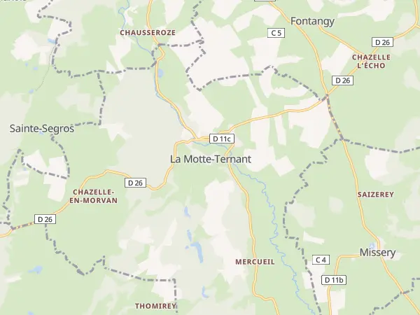 Plan de La Motte-Ternant