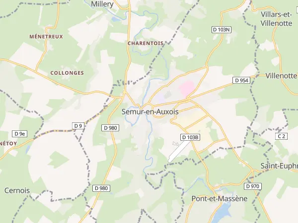 Plan de Semur-en-Auxois