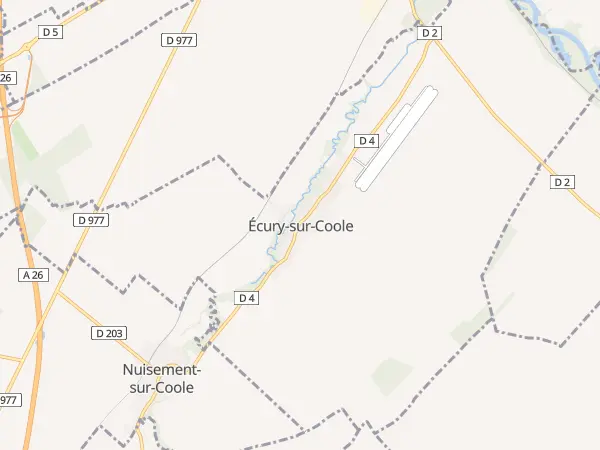 Plan de Écury-sur-Coole